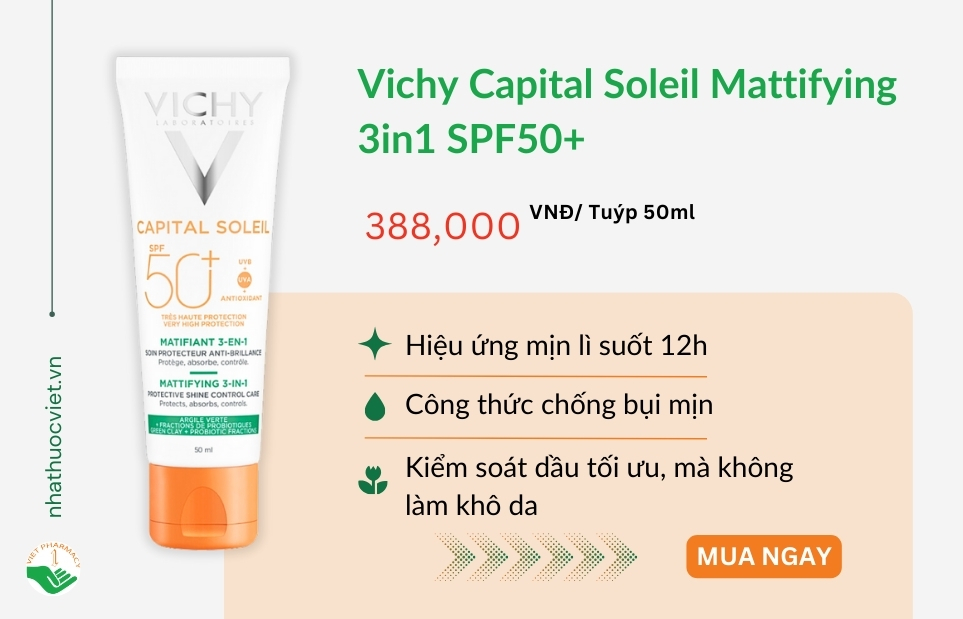 Vichy Capital Soleil Mattifying 3in1 SPF50+