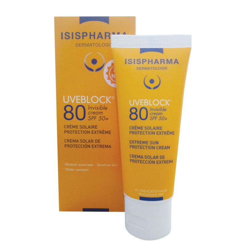 Kem chống nắng Isispharma Uveblock SPF80 Invisible Cream
