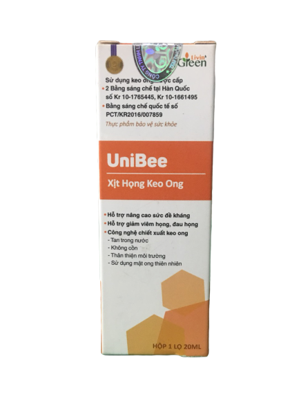Xịt họng keo ong UniBee