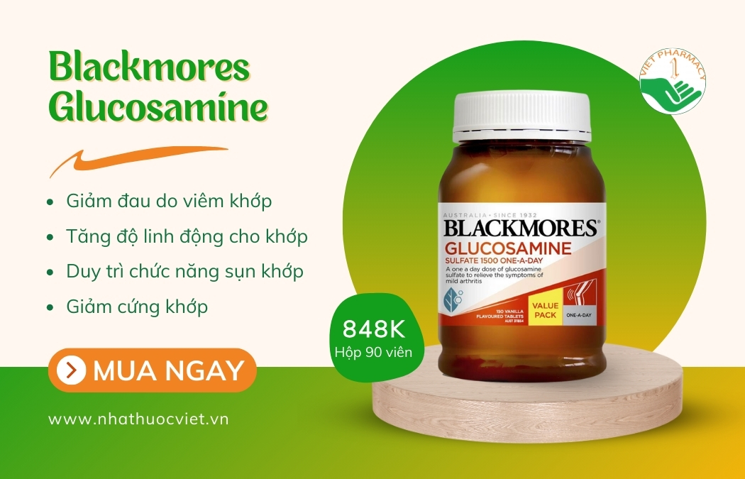 Viên uống bổ khớp Blackmores Glucosamine Sulfate 1500 One-A-Day