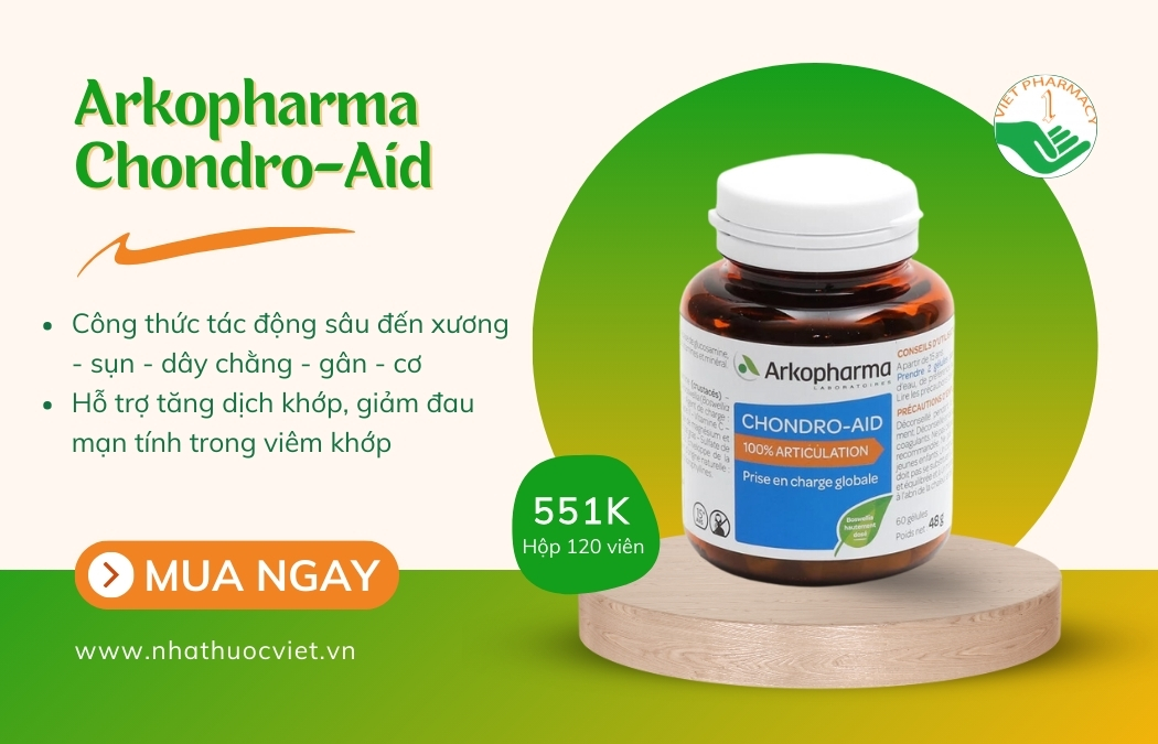 Viên uống bổ xương khớp Arkopharma Chondro-Aid 100% Articulat