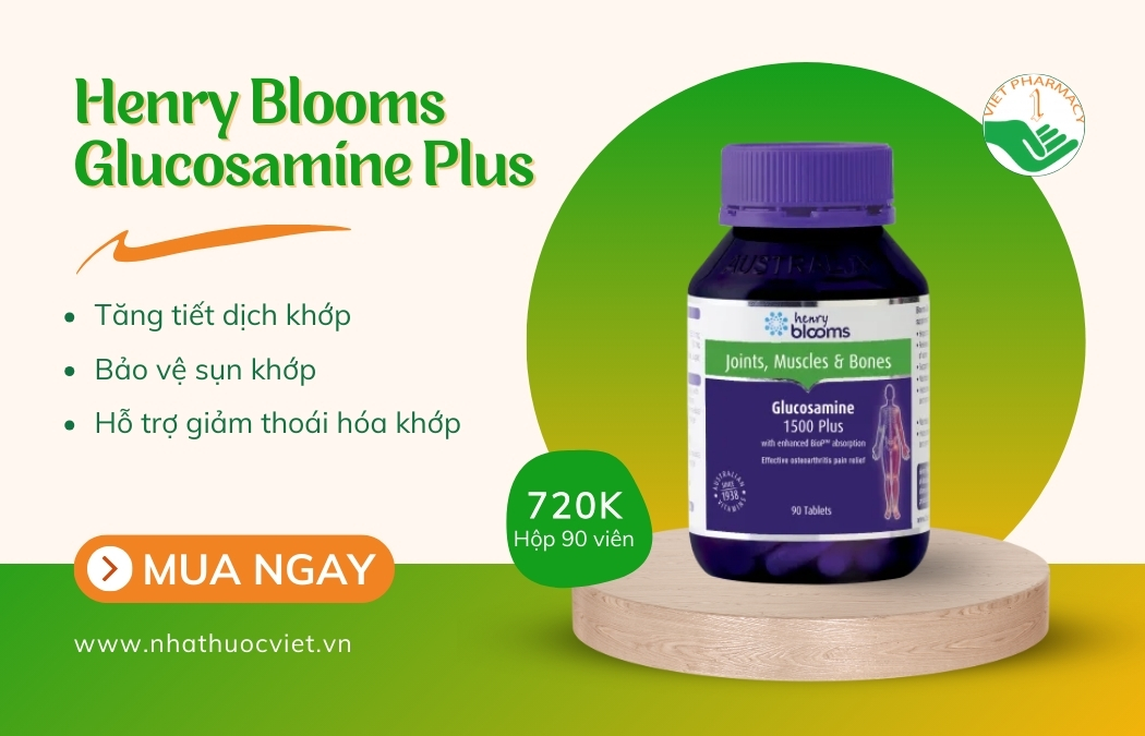 Viên uống Glucosamine của Úc - Henry Blooms Glucosamine Plus