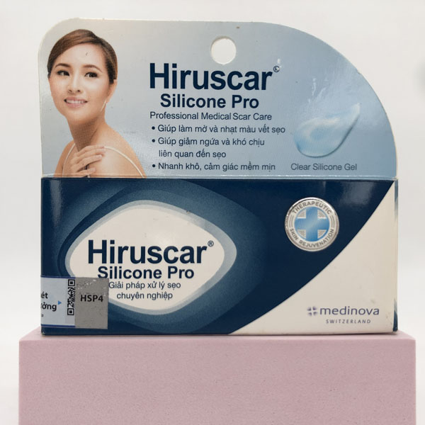 Gel Hiruscar Silicone Pro 10g hỗ trợ làm mờ sẹo chuyên sâu