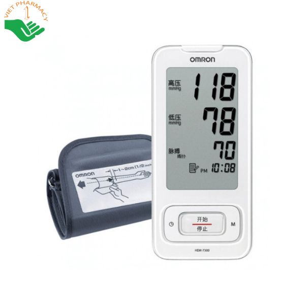 Máy Đo Huyết Áp Omron Automatic Blood Pressure Monitor Hem 7300