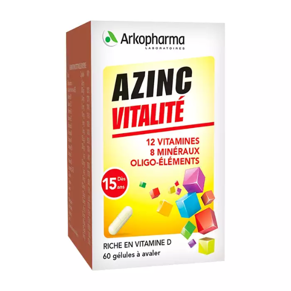 Viên uống bổ sung Vitamin tổng hợp Arkopharma Azinc Vitalite