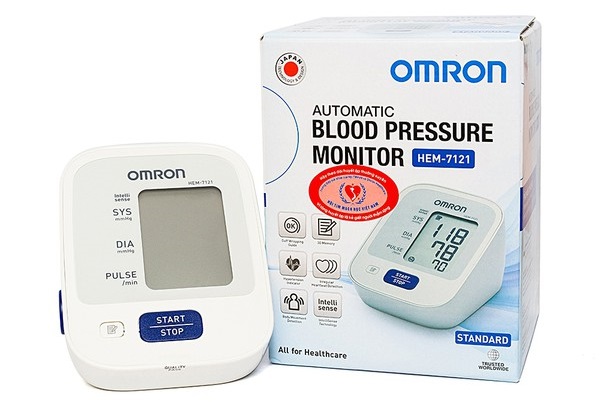 Máy đo huyết áp bắp tay tự động Omron HEM-7121
