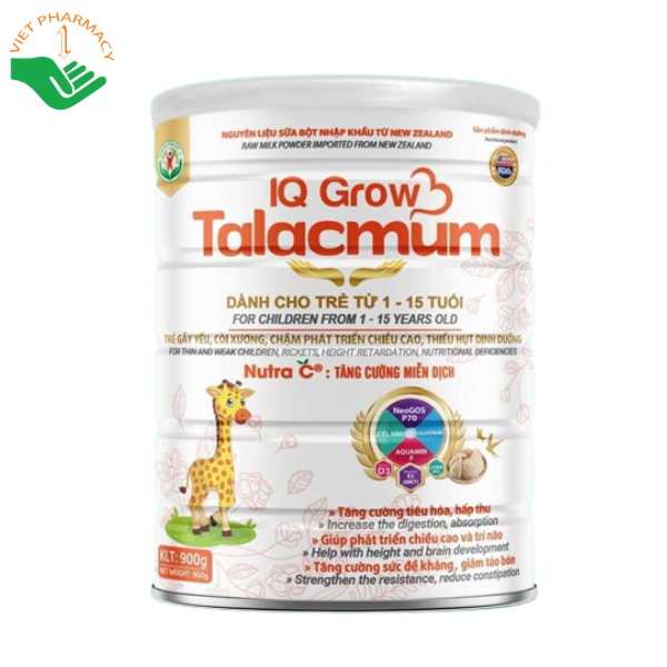 Sữa Talacmum IQ Grow Giúp phát triển chiều cao và trí não cho trẻ