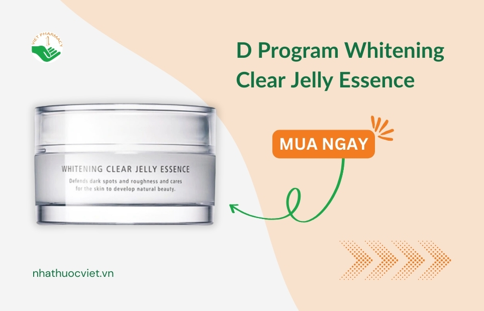 Kem dưỡng trắng cho cho học sinh D Program Whitening Clear Jelly Essence